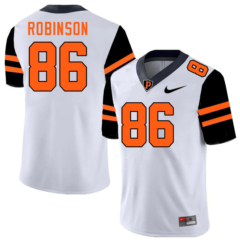 Princeton Tigers #86 Josh Robinson College Football Jerseys,Uniforms Stitched-White